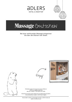 Massage Gutschein