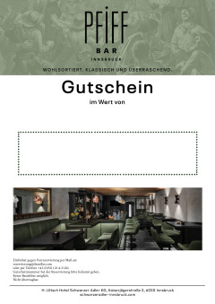 Wertgutschein Pfiff Bar