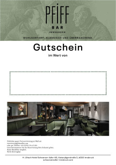 Wertgutschein Pfiff Bar