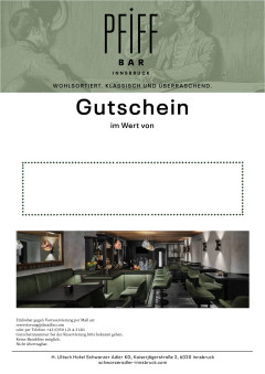 Wertgutschein Pfiff Bar